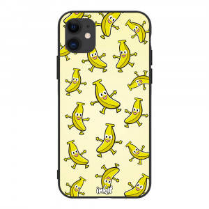 Apple iPhone 11 Inkit Suojakuori, Happy Bananas