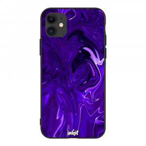 Apple iPhone 11 Inkit Suojakuori, Purple Swirl