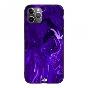 Apple iPhone 11 Pro Max Inkit Suojakuori, Purple Swirl