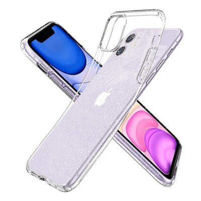 Apple iPhone 11 Spigen Liquid Crystal Glitter Suojakuori, Kirkas