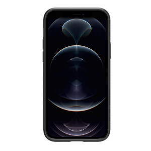 Apple iPhone 12 / 12 Pro Spigen Liquid Air Suojakuori, Musta