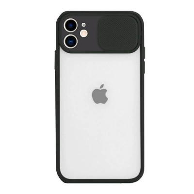 Apple iPhone 12 Cam Cover Suojakuori, Musta
