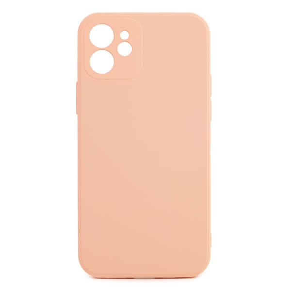 Apple iPhone 12 Liquid Silicone Suojakuori, Vaaleanpunainen