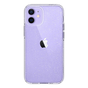 Apple iPhone 12 Mini Spigen Liquid Crystal Glitter Suojakuori, Kirkas