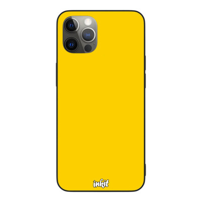 Apple iPhone 12 / 12 Pro Inkit Suojakuori, One Color Yellow