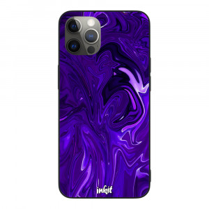 Apple iPhone 12 Pro Max Inkit Suojakuori, Purple Swirl