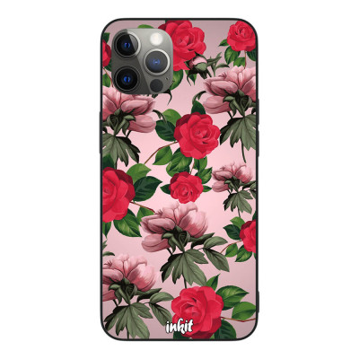 Apple iPhone 12 Pro Max Inkit Suojakuori, Roses