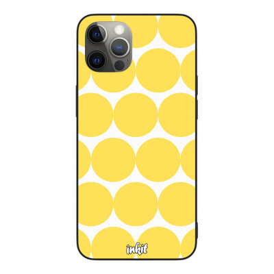 Apple iPhone 12 Pro Max Inkit Suojakuori, Yellow Balls