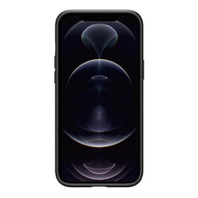 Apple iPhone 12 Pro Max Spigen Liquid Air Suojakuori, Musta