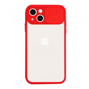 Apple iPhone 13 Cam Cover Suojakuori, Punainen