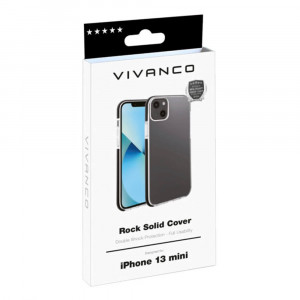 Apple iPhone 13 Mini Vivanco Rock Solid Suojakuori, Musta