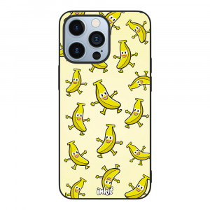 Apple iPhone 13 Pro Inkit Suojakuori, Happy Bananas