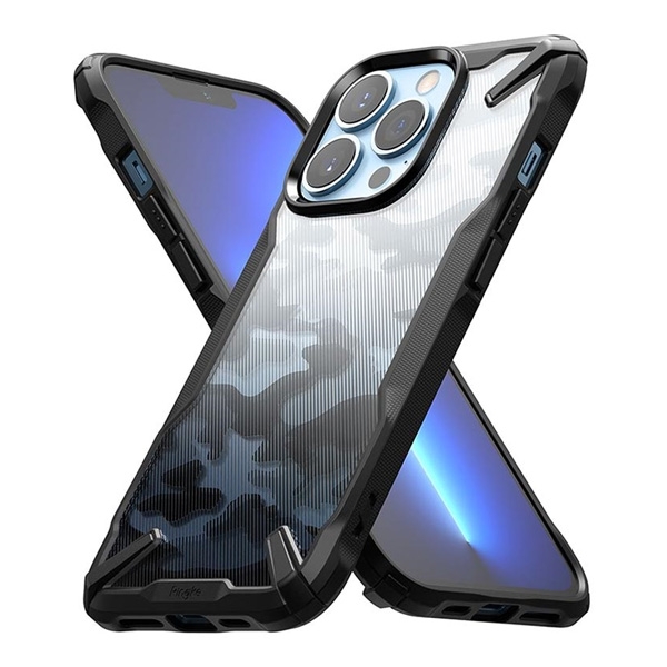 Apple iPhone 13 Pro Max Ringke Fusion X Suojakuori, Musta / Camo