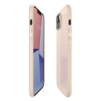 Apple iPhone 14 Plus Spigen Thin Fit Suojakuori, Beige