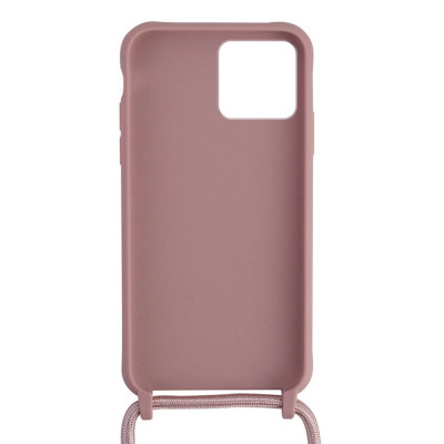 Apple iPhone 14 Pro Suojakuori Kaulanauhalla, Vaaleanpunainen
