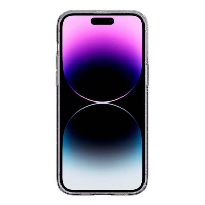 Apple iPhone 14 Pro Spigen Liquid Crystal Glitter Suojakuori, Kirkas