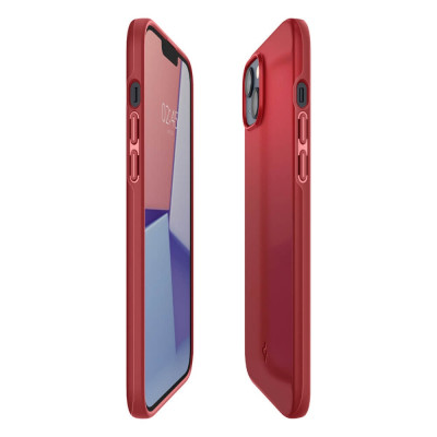Apple iPhone 14 Spigen Thin Fit Suojakuori, Punainen