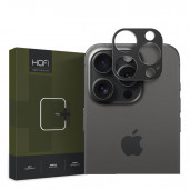 Apple iPhone 15 Pro / 15 Pro Max Hofi Metal Styling Takakameran Suojus, Musta