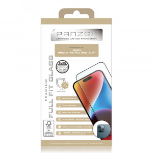 Apple iPhone 15 Pro Max Panzer Full-Fit Silicate Panssarilasi