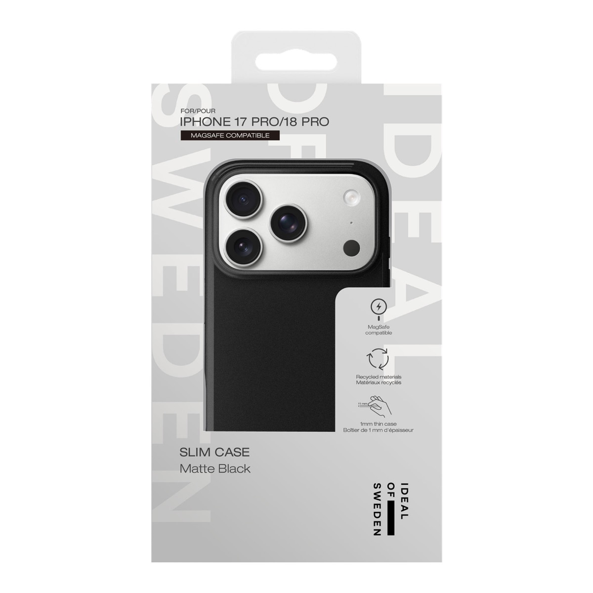 Apple iPhone 17 Pro / 18 Pro iDeal of Sweden Slim MagSafe Suojakuori, Musta