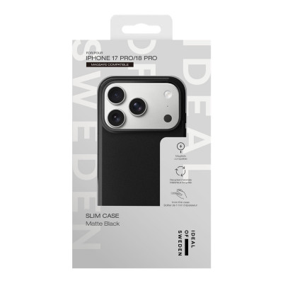 Apple iPhone 17 Pro / 18 Pro iDeal of Sweden Slim MagSafe Suojakuori, Musta