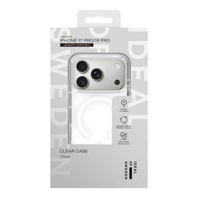 Apple iPhone 17 Pro / 18 Pro iDeal of Sweden Clear MagSafe Suojakuori, Kirkas