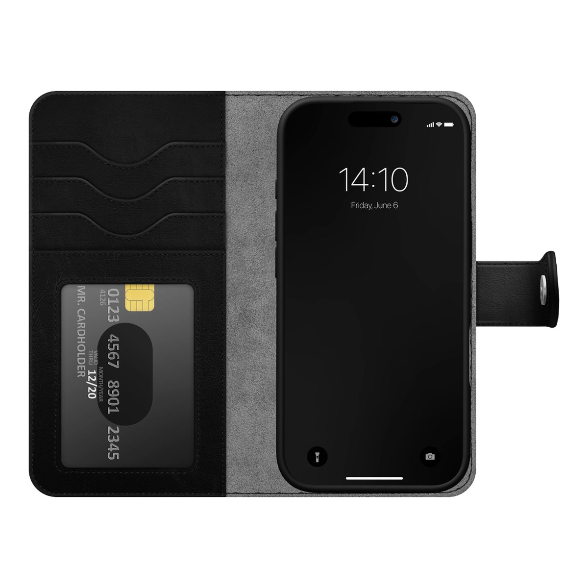 Apple iPhone 17 Pro / 18 Pro iDeal of Sweden Magnet Wallet+ MagSafe Suojakotelo, Musta