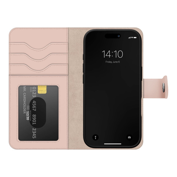 Apple iPhone 17 Pro / 18 Pro iDeal of Sweden Magnet Wallet+ MagSafe Suojakotelo, Pinkki