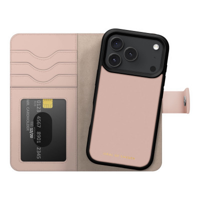Apple iPhone 17 Pro / 18 Pro iDeal of Sweden Magnet Wallet+ MagSafe Suojakotelo, Pinkki