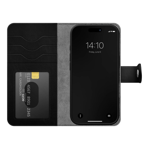 Apple iPhone 17 Pro Max / 18 Pro Max iDeal of Sweden Magnet Wallet+ MagSafe Suojakotelo, Musta
