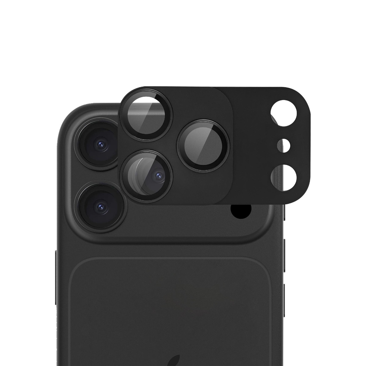 Apple iPhone 18 Pro Max Screenor Vizor+ Magnetic Takakameran Suojus, Musta