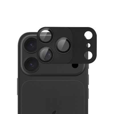Apple iPhone 18 Pro Max Screenor Vizor+ Magnetic Takakameran Suojus, Musta