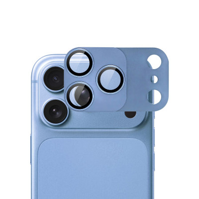 Apple iPhone 18 Pro Screenor Vizor+ Magnetic Takakameran Suojus, Sininen