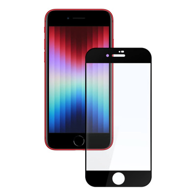 Apple iPhone 6 / 6s / 7 / 8 / SE (2020/2022) Mobbit Koko Näytön Panssarilasi, Musta
