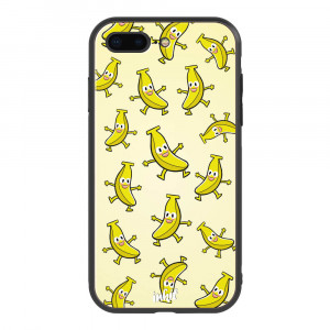 Apple iPhone 7 Plus / 8 Plus Inkit Suojakuori, Happy Bananas