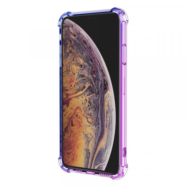 Apple iPhone X / XS Gradient Suojakuori, Violetti – Sininen