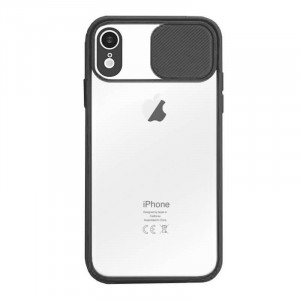Apple iPhone XR Cam Cover Suojakuori, Musta