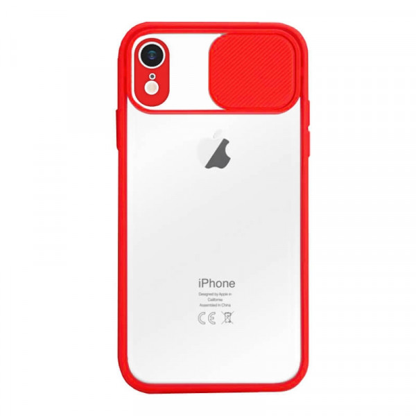 Apple iPhone XR Cam Cover Suojakuori, Punainen