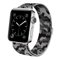Apple Watch 42 / 44 / 45 / 49mm Mesh Ranneke, Navy Camouflage