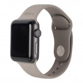 Apple Watch 42 / 44 / 45 / 49mm holdit Silikoniranneke, Beige