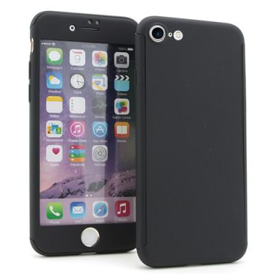 Apple iPhone 6 / 6s Suojakuori Full 360, Musta