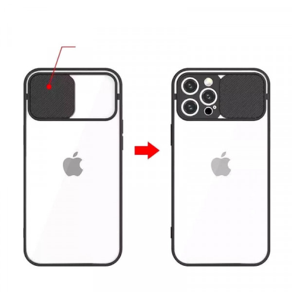 Apple iPhone 12 Cam Cover Suojakuori, Punainen