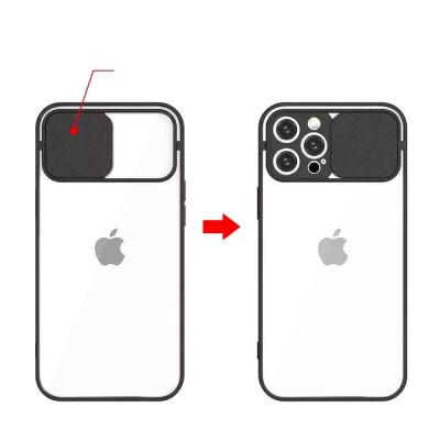 Apple iPhone 13 Pro Max Cam Cover Suojakuori, Musta