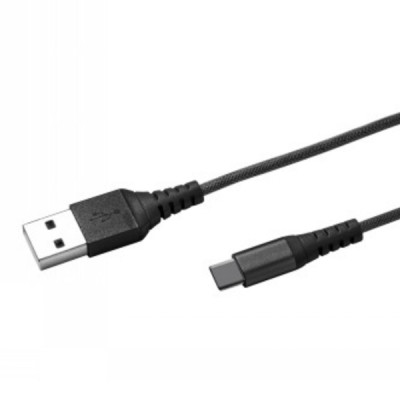 Celly Extreme Nylon USB-C Kaapeli 1m, Musta