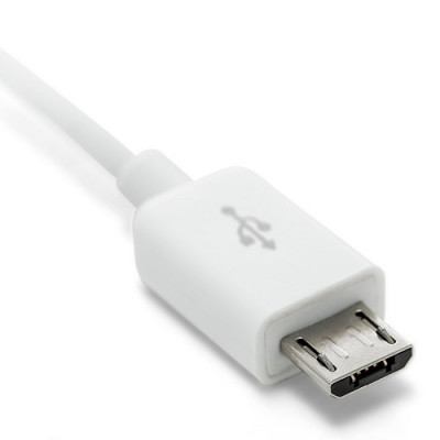 Grateq Micro-USB Kaapeli 2,25m, Valkoinen