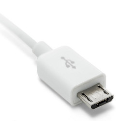 Grateq Micro-USB Kaapeli 3m, Valkoinen