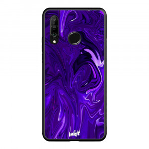 Huawei P30 Lite Inkit Suojakuori, Purple Swirl