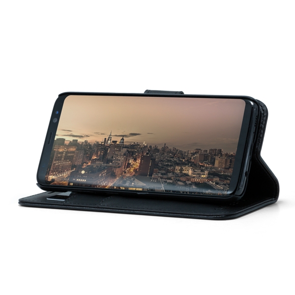 Huawei P30 Lite Screenor Smart Lompakko Suojakotelo, Musta