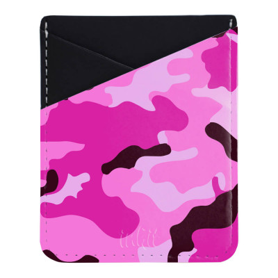 Inkit Card Pocket Korttitasku, Pink Camo