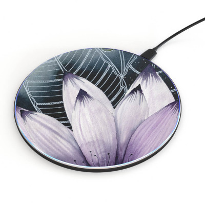 Inkit Wireless Charger Langaton Laturi, Purple Lotus